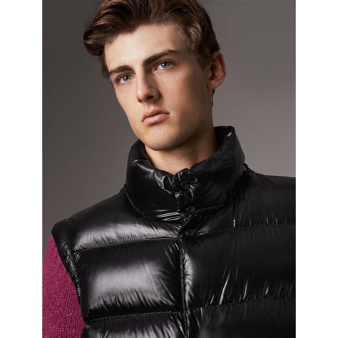 burberry down-filled gilet with removable hood|Men’s Puffer Jackets .